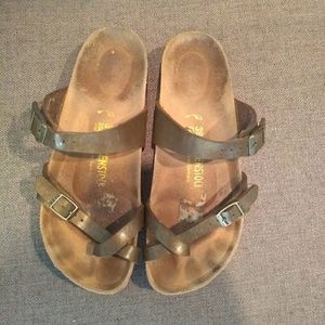 Birkenstock Mayari 39 (size 8-9) Golden Brown
